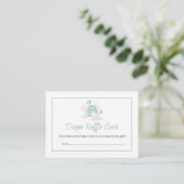 D'accompagnement Carte de tirage au sort de couche pour bébé fille (Debout devant)