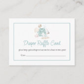 D'accompagnement Carte de tirage au sort de couche pour bébé fille (Devant)