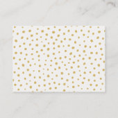 D'accompagnement Carte de tirage au sort de couche pour bébé Fleurs (Dos)