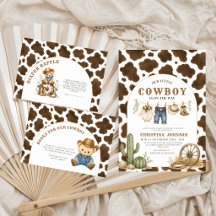 Carte de tirage au sort de couche pour cow-boy occ
