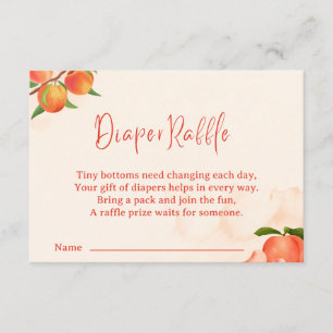 D'accompagnement Carte de tirage au sort de couche Sweet Peach – Th