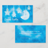 D'accompagnement Carte de tombola de couche céleste étoiles et lune (Devant / Derrière)