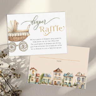 D'accompagnement Carte de tombola de couches – Baby Shower Cottage 