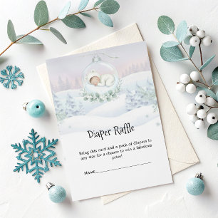 D'accompagnement Carte de tombola de couches Our Little Snowbaby Sh