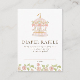 D'accompagnement Carte de tombola de couches Sweet Carousel pour la