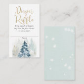 D'accompagnement Carte de tombola de Noël d'hiver et de couche de n (Devant / Derrière)