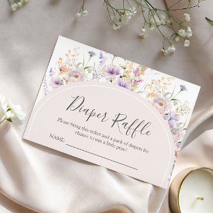 D'accompagnement Carte de tombola pour couches Wildflower