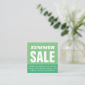 D'accompagnement Carte de vente d'été - Vert (Debout devant)