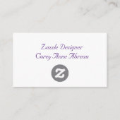 D'accompagnement Carte de visite (Dos)