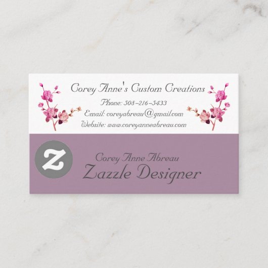 D'accompagnement Carte de visite (Devant)