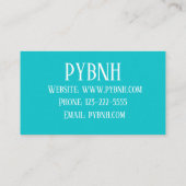 D'accompagnement Carte de visite (Dos)