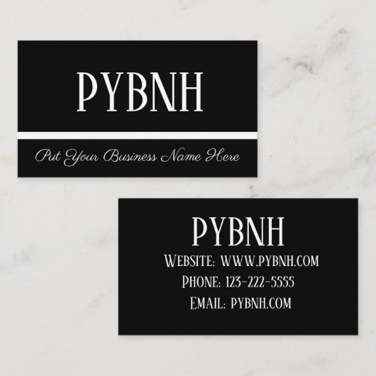 D'accompagnement Carte de visite (Devant / Derrière)