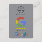 D'accompagnement Carte de visite avec lien QR Code pour avis Google (Devant)