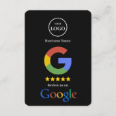 D'accompagnement Carte de visite avec lien QR Code pour avis Google (Devant)