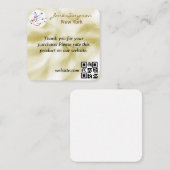 D'accompagnement Carte de visite avec logo à texture or élégant (Devant / Derrière)