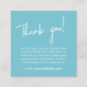 D'accompagnement Carte de visite d'appréciation du client (Devant)