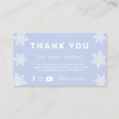 D'accompagnement Carte de visite de neige d'hiver (Devant)