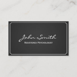 D'accompagnement Carte de visite de psychologue inscrit à cadre sim