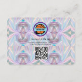 D'accompagnement Carte de visite holographique moderne (Dos)