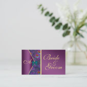 D'accompagnement Carte de visite Mariage de Plum Peacock (Debout devant)