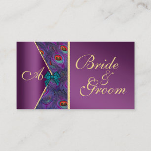 D'accompagnement Carte de visite Mariage de Plum Peacock