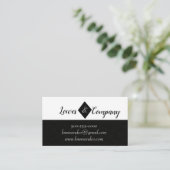 D'accompagnement Carte de visite noir et blanc (Debout devant)