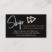 D'accompagnement Carte de visite Promo (Devant)