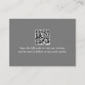 D'accompagnement Carte de visite QR code à l'aquarelle verte Eucaly (Dos)