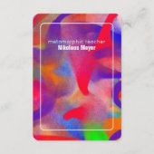 D'accompagnement Carte de visite surdimensionnée pour enseignant d' (Devant)