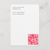 D'accompagnement Carte de visite surdimensionnée pour enseignant d' (Dos)