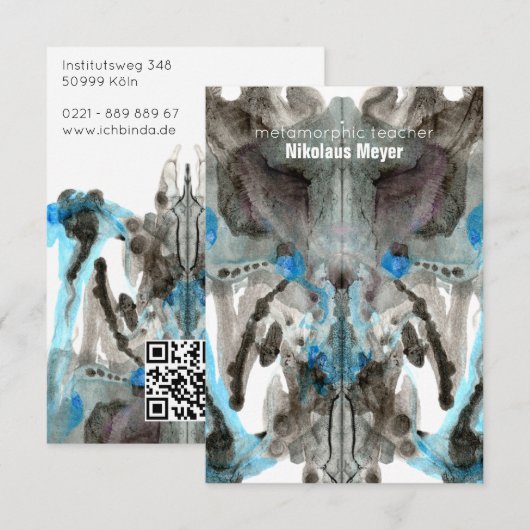 D'accompagnement Carte de visite surdimensionnée pour enseignant d' (Devant / Derrière)