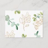 D'accompagnement Carte de voeu de mariage de verdure (Dos)