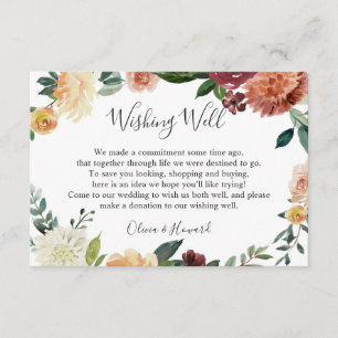 D'accompagnement Carte de voeu de mariage rustique en Bourgogne ora