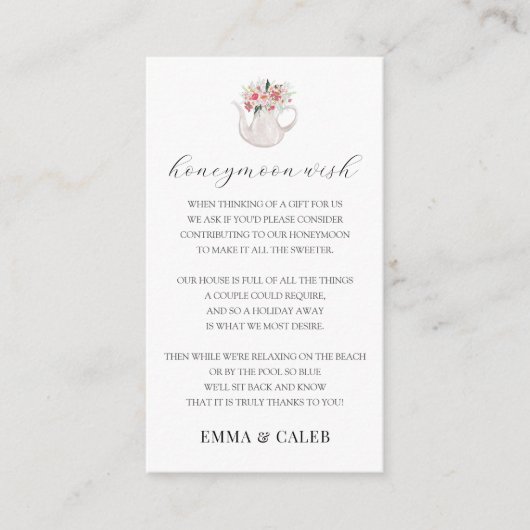 D'accompagnement Carte de vœu pour la caisse de voyage de noces (Devant)