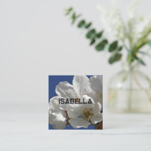 D'accompagnement Carte de voeux aux fleurs blanches