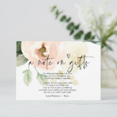 D'accompagnement Carte de voeux de mariage à fleurs rose pâle avec  (Debout devant)