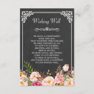 D'accompagnement Carte de Vœux de Mariage avec Fleurs sur Tableau N