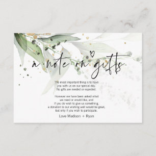 D'accompagnement Carte de voeux de mariage Eucalyptus Wishing Well