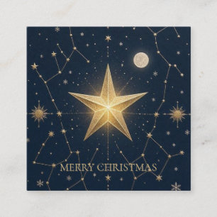 D'accompagnement Carte de vœux de Noël Étoile céleste de minuit Lun