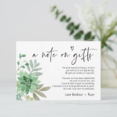 D'accompagnement Carte de voeux de puits de voeux Mariage Note sur (Debout devant)