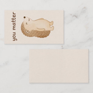 D'accompagnement Carte de Vœux Hérisson Vous Comptez