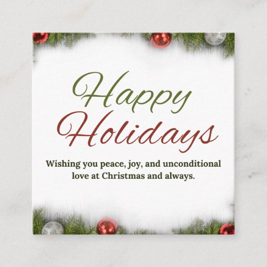 D'accompagnement Carte de voeux Joyeuses fêtes (Devant)