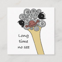 Carte de vœux Long time no see