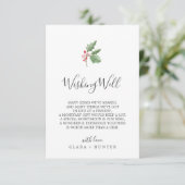 D'accompagnement Carte de voeux Mariage de Noël (Debout devant)