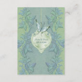 D'accompagnement Carte de voeux papillon floral de vol (Dos)