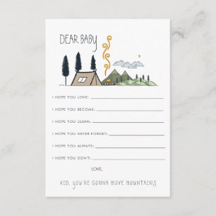 D'accompagnement Carte de vœux pour bébé   L'aventure commence