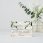 D'accompagnement carte de voeux pour la plage tropicale (Debout devant)