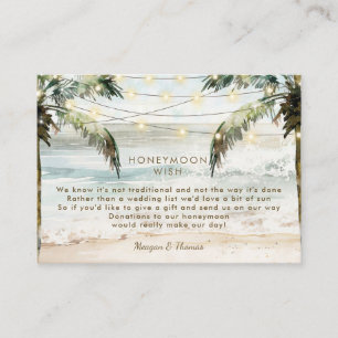 D'accompagnement carte de voeux pour la plage tropicale
