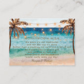 D'accompagnement carte de voeux pour la plage tropicale (Devant)