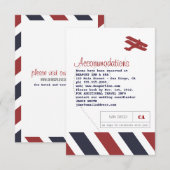 D'accompagnement Carte de voyage et d'insertion d'hôtel (Devant / Derrière)